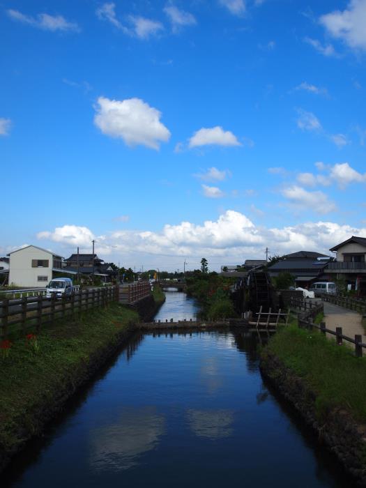 堀川用水及び朝倉揚水車