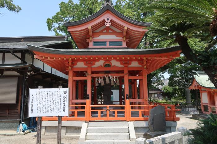 風浪神社五重塔