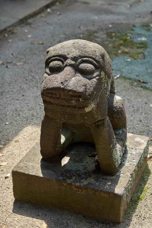 水田天満宮 石造狛犬