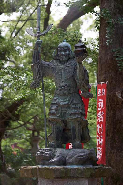 高倉神社 銅造毘沙門天立像