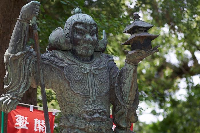 高倉神社 銅造毘沙門天立像